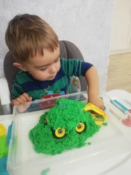 Пісок для дитячої творчості - KINETIC SAND COLOUR (рожевий, 907 g) Kinetic Sand 71453Pi фото від покупців 1