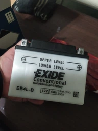 Мото аккумулятор Exide Conventional 4 Ah Ев (-/+) 50EN (EB4L-B) фото от покупателей 4