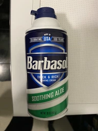 Крем-пена для бритья Barbasol Soothing Aloe Shaving с алоэ для сухой кожи 283 г (051009002731) фото от покупателей 4