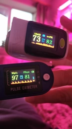 Пульсоксиметр на палец измерения кислорода в крови OLV-80A-302A - Фиолетовый оксиметр Pulse Oximeter пульсометр фото від покупців 7