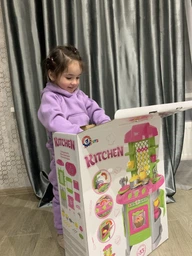 Дитяча ігрова "Кухня No8" ТехноК-0915. Зелена 81х51х30 см фото від покупців 14