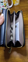 Портмоне клатч візитниця з RFID-захистом, 17 відділень, 23x13см, текстиль Без бренду фото від покупців 6