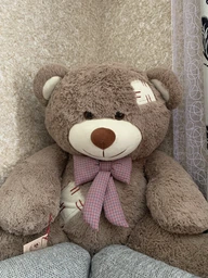 Плюшевый мишка Mister Medved с латками Маркус 150 см Капучино фото от покупателей 2