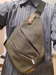 Сумка нагрудна Wallaby Хакі 1136 khaki 28х22х2 см фото від покупців 2