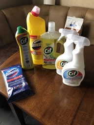 Набір засобів для прибирання Domestos і Cif з відром (Domestos вологі серветки для очищення поверхонь антибактеріальні 30 шт. + відро в подарунок) (6799379308321)