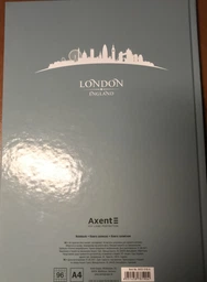 Книга канцелярская Axent Maps London А4 в твердой обложке 96 листов в клетку Бирюзовая (8422-516-A) фото от покупателей 11