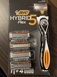 Станок для гоління чоловічий BIC Flex 5 Hibrid з 2 змінними картриджами (3086123644922) фото від покупців 19