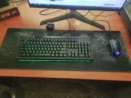 Ігрова поверхня Voltronic 300*700 тканевой Карта мира с боковой прошивкой Gray-yellow фото від покупців 1