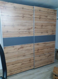 Шкаф-купе Doros G-Caiser 220 х 60 х 240 см Белая / Тахо / вставка Графитовая (42001009) фото от покупателей 3
