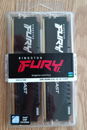 Оперативная память Kingston Fury DDR5-4800 32768MB PC5-38400 (Kit of 2x16384) Beast Black (KF548C38BBK2-32) фото от покупателей 2