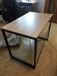 Письменный стол Ferrum-decor Серии Конект 75x120x600 черный ДСП Дуб Сонома 16мм (XK00166) фото от покупателей 4
