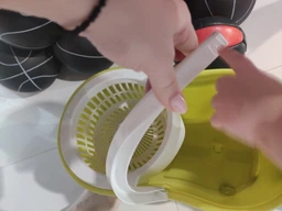 Турбо-швабра з відром та центрифугою Spin MOP 360 Блакитна фото від покупців 5