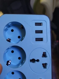Сітковий фільтр XOKO SP-3-3-1, 2 м, 3 EU розетки, 1 міжнародна розетка, 3 USB сірий