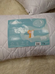 Подушка для сну Sleepingg Антиалергенне волокно 50х70 см Стьобаний чохол зі стібкою та блискавкою Біла (4820182650093)