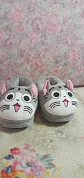 Капці кігурумі котик чи Kigurumi Домашні Сірі Плюшеві тканинні 35-43 (3015) фото від покупців 2