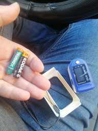Пульсоксиметр Optima CMS50N Blue + батарейки в комплекте
