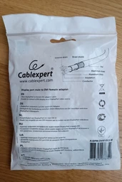 Кабель-адаптер Cablexpert DisplayPort - DVI (M/F), 0.1 м, белый (A-DPM-DVIF-002-W) пакет фото від покупців 1