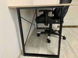 Компьютерный стол Ferrum-decor Дейв 75x140x70 черный ДСП Белое 16мм (DEY051) фото от покупателей 1