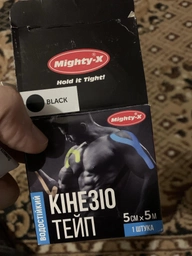 Кинезио тейп спортивний Mighty-X 5см х 5м Темно-синій Кинезиотейп - The Best USA Kinesiology Tape фото від покупців 11