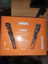 Набір ключів рожково-накидних Miol 15 предметів (51-713) фото від покупців 12