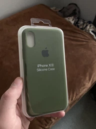 Чехол-накладка Silicone case для IPhone X/Xs Black чёрный фото от покупателей 14