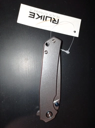 Нож складной Ruike P801-SF (длина: 200мм, лезвие: 86мм), серый фото от покупателей 12
