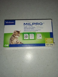 Таблетки от гельминтов Милпро (Milpro) для котят, 4 мг/10 мг, 2 кг, 1 таблетка фото от покупателей 2