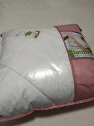 Подушка для сна IDEIA Bamboo 50х70 Антиаллергенное бамбуковое волокно два чехла со стежкой и молнией Белая (4820182658174) фото от покупателей 2