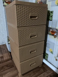 Комод VIOLET HOUSE Ротанг Antracite 38х45х90 (0357)