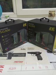 Акустична система 2E Gaming Speakers SG300 2.0 RGB 3.5 мм Black (2E-SG300B) фото від покупців 5