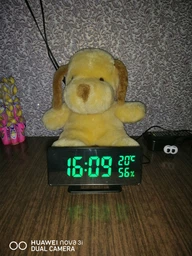 Настільний годинник дзеркальний дисплей Led Mirror Clock (VST 888Y) Зелене підсвічування фото від покупців 17
