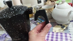 Кавоварка гейзерна Kamille Andel Black 450мл на 9 чашок KM-2513MR фото від покупців 11