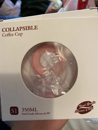 Складана чашка Collapsible 0.35 л, харчовий термостійкий силікон, Фіолетовий (5332) фото від покупців 4