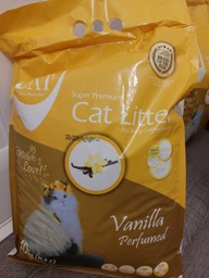 Наповнювач для котів грудкуючий бентонітовий з ароматом ванілі Van Cat Vanilla Perfumed 6л фото від покупців 3