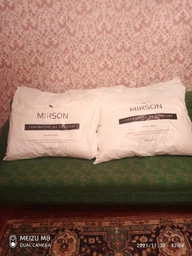 Антиаллергенная подушка MirSon EcoSilk №1602 Eco Light 50х70 средняя Creamy (2200002647113) фото от покупателей 6