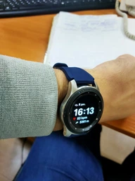 Ремінець для смарт-годин Samsung Galaxy Watch 46mm | Samsung Gear S3 з щільного силікону 22мм ECO Блакитний BeWatch (1021110) фото від покупців 4