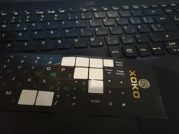 Наклейка на клавиатуру XoKo 68 keys UA/rus green, Latin white (XK-KB-STCK-MD) фото от покупателей 8