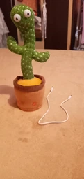 Танцующий кактус поющий с подсветкой Dancing Cactus TikTok игрушка Повторюшка кактус зеленый (L02) фото от покупателей 9