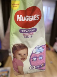 Трусики-Підгузки Huggies Pants 5 Jumbo 12-17 кг для дівчаток 34 шт. (5029053564272) фото від покупців 16