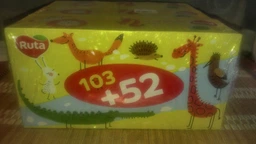 Салфетки косметические Ruta Kids 155 листов 2 слоя х 3 шт (4820023748422) фото от покупателей 16