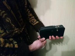 Чоловічий гаманець ST Leather з натуральної шкіри чорного кольору великий розмір з блискавкою для прав та паспорта (bg184fash51) фото від покупців 7