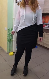 Плаття коротке осіннє жіноче ISSA PLUS SA-27 XL Рожеве з чорним (issa2001163830662) фото від покупців 1