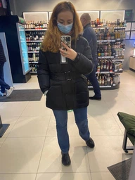 Пуховик зимний женский Nui Very Присцилла 46 Черный (2100001152567) фото от покупателей 6