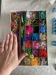 Набір гумок для плетіння браслетів Fashion Loom 10000 шт з гачком і аксесуарами фото від покупців 4