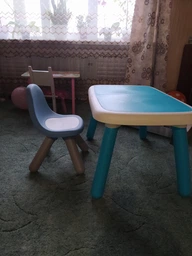 Стіл Kid 76х52х45см синьо-білий фото від покупців 1