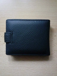 Мужской кошелек из натуральной кожи ST Leather черного цвета с кнопочной застежкой (bg183fash16) фото от покупателей 4