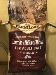 Сухий корм Carnilove Cat Sterilised для стерилізованих котів, ягня та кабан, 6 кг фото від покупців 3