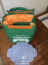 Термосумка Lunch Bag (Ланч Бег) Pack and Go "Lunch Bag M" оранжевый (LB311) фото от покупателей 1