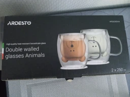 Набір чашок із подвійною стінкою Ardesto Animals 250 мл (AR2625GHA) фото від покупців 6