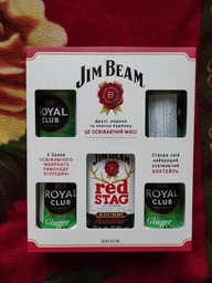 Ликер Jim Beam Red Stag 0.7 л 32.5% + безалкогольный напиток Royal Club Ginger Ale 0.33 л 4 шт (4823093700123) фото от покупателей 1